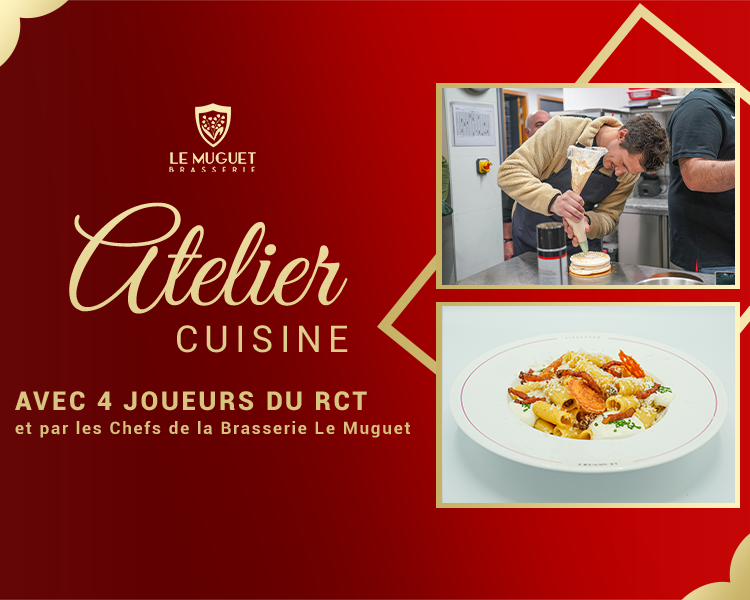 RCTプレーヤーとユニークな料理体験をしてください！ -RCT -Toulon Rugby Club